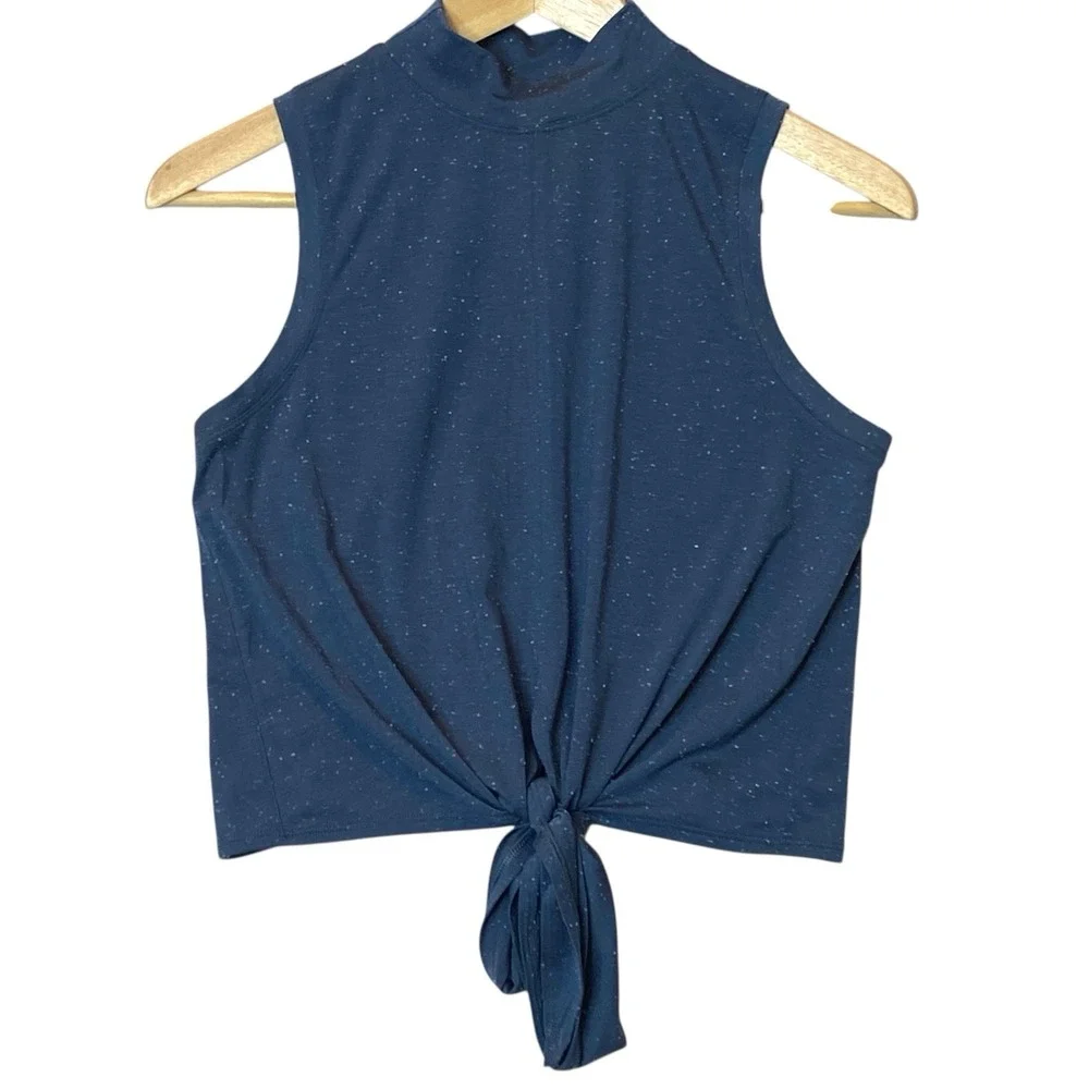 Lululemon Time to Restore Mock Neck Tank 4 Tie Speckle Gym Sporty Athleisure Fun - Picture 1 of 6